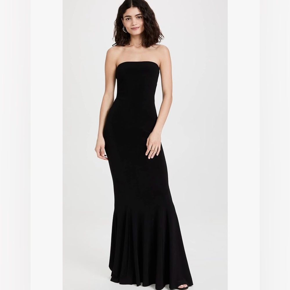 Norma Kamali Strapless Fishtail Gown